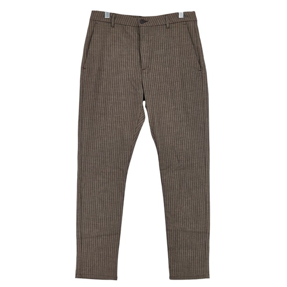 Hope Stockholm Pants - HOPE Stockholm Men 42 Women 34 News‎ Edit Trousers Pinstripe Brown Tapered Leg